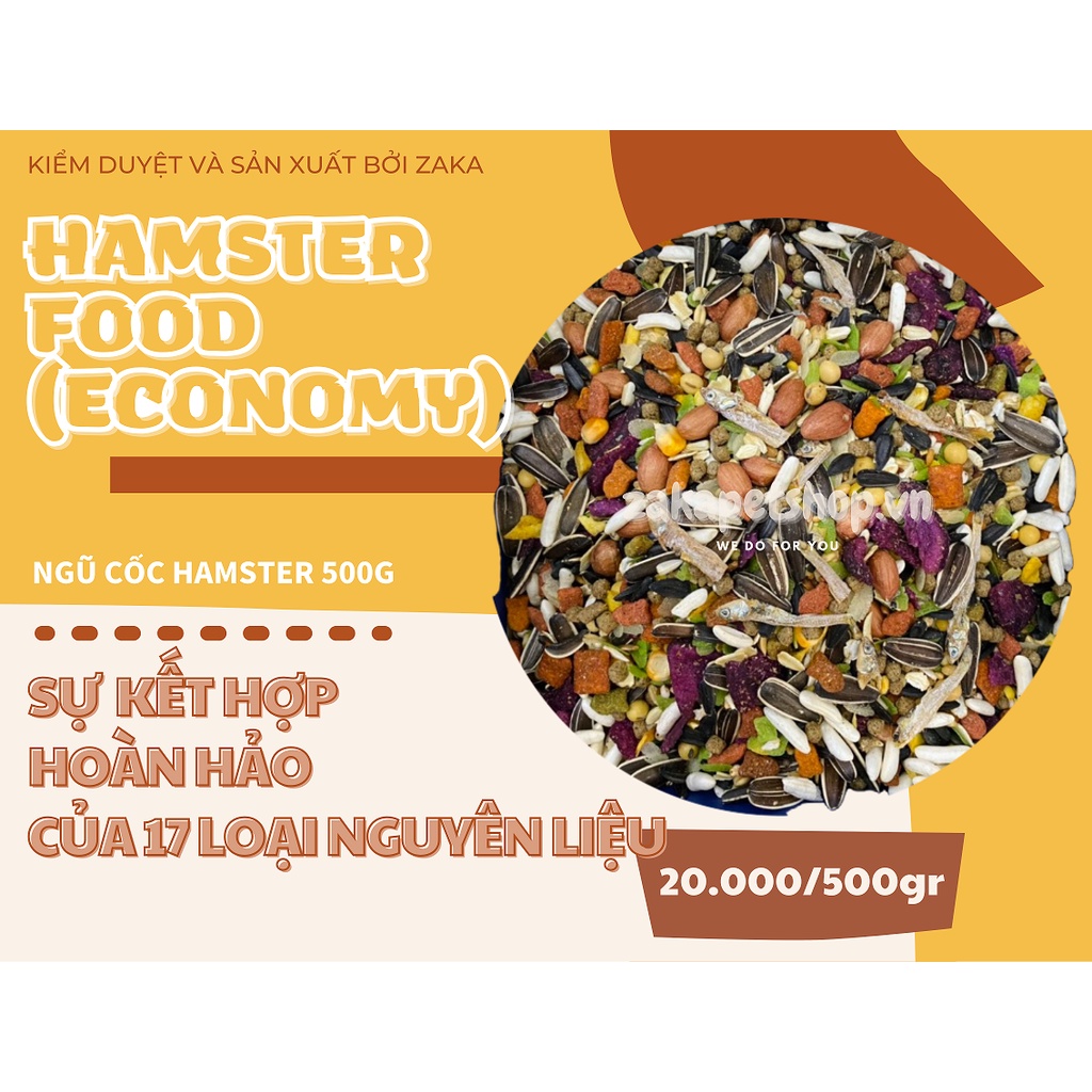 Thức ăn hamster cao cấp 500g