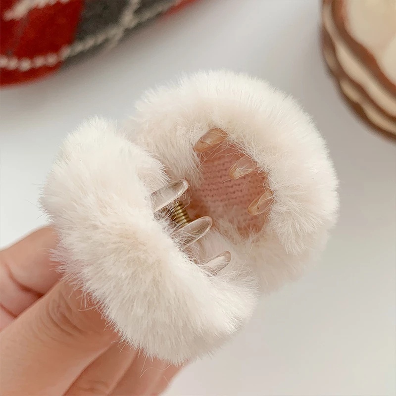 Kẹp Tóc Hình Tai Mèo Bằng Lông Dễ Thương Dành Cho Bé Gái