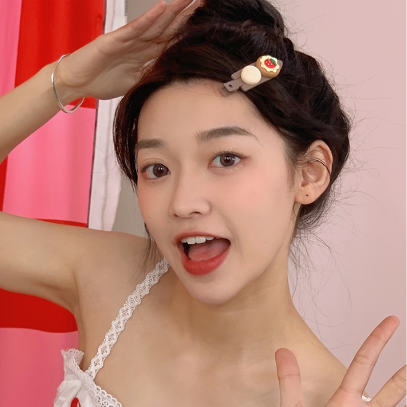 Kẹp Tóc Màu Kẹo Ngọt Họa Tiết Trái Cây Hoạt Hình Phong Cách Hàn Quốc Cho Bé Gái