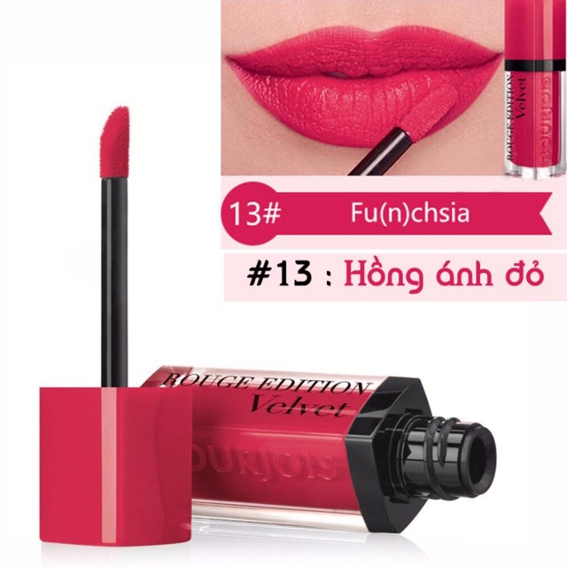 Son Bourjois Velvet #01 đến #17 đồng giá 179k