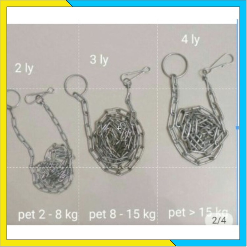 Combo 50 dây xích chó mèo 1.5m2ly
