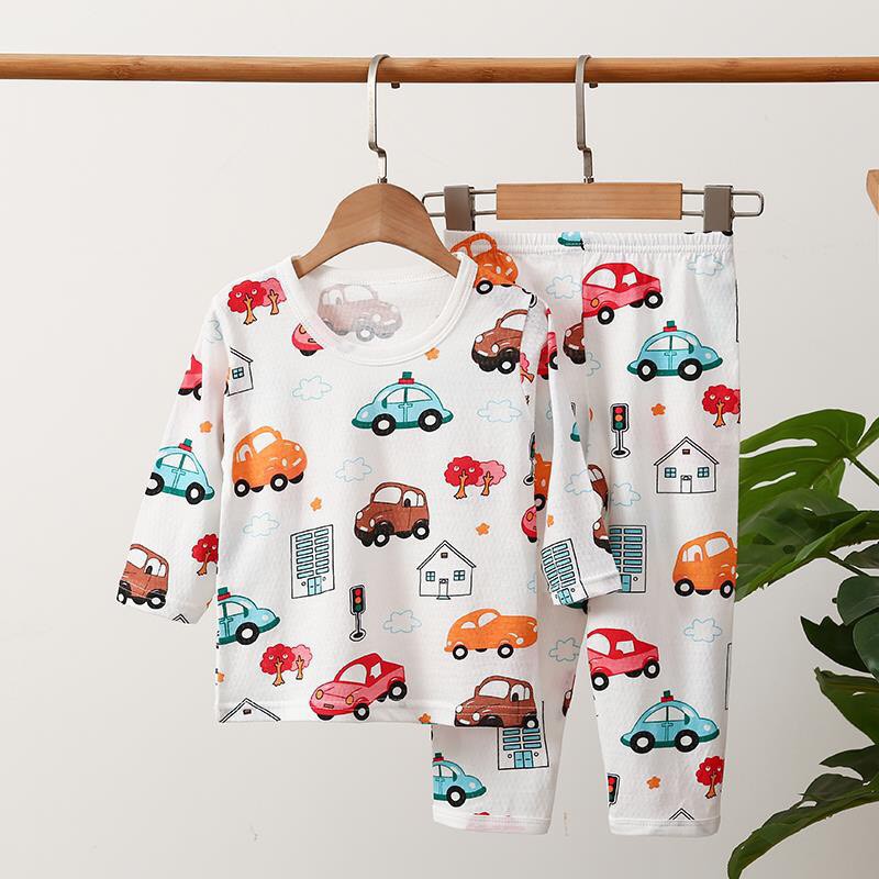 Bộ cotton thông hơi quảng châu cho bé từ 7-23kg