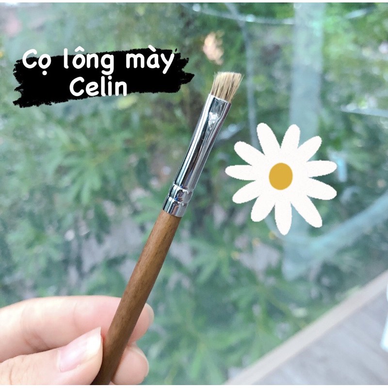 Cọ tém mày siêu mảnh , cọ tém mày vuông, co chải mày , cọ 2 dau  Celin chính hãng làm bằng lông thú.