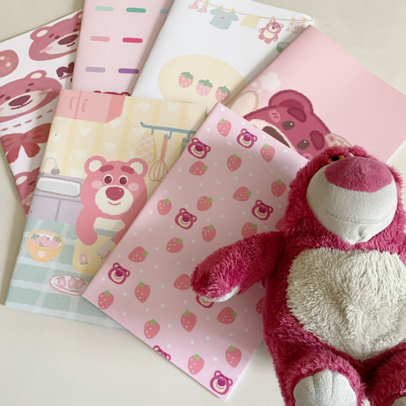 Tập viết kẻ ngang 80 trang (25x17cm) hình Gấu Lotso