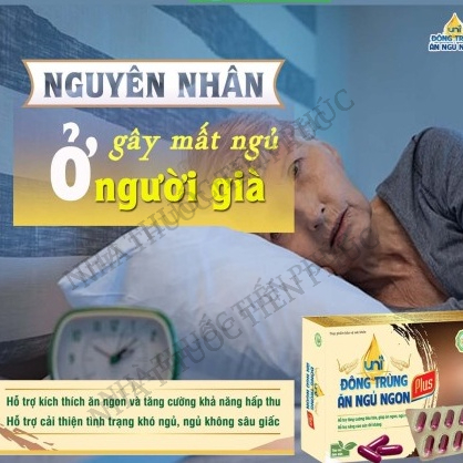 Uni đông trùng ăn ngủ ngon plus - Giúp, ăn ngon, ngủ ngon, tăng đề kháng, giảm tình trạng mất ngủ Hộp 30 viên