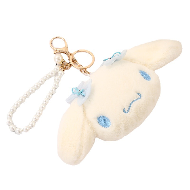 SANRIO Móc Khóa Hình Búp Bê Melody Kuromi Cinnamoroll Nhồi Bông Dễ Thương