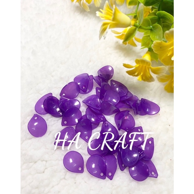 Cánh mai nhỏ các màu, vật liệu làm hoa đá pha lê Handmade