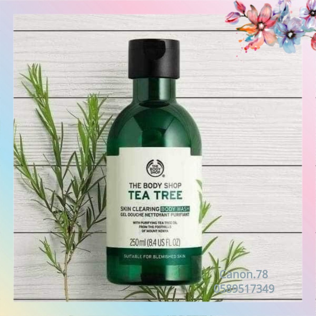 🍋 Sữa Tắm Tea Tree The Body Shop 250ml Hàng Chuẩn Công Ty 🍋