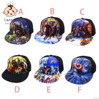 Mũ lưỡi trai mũi dẹp in họa tiết hoạt hình phong cách hiphop cho bé trai