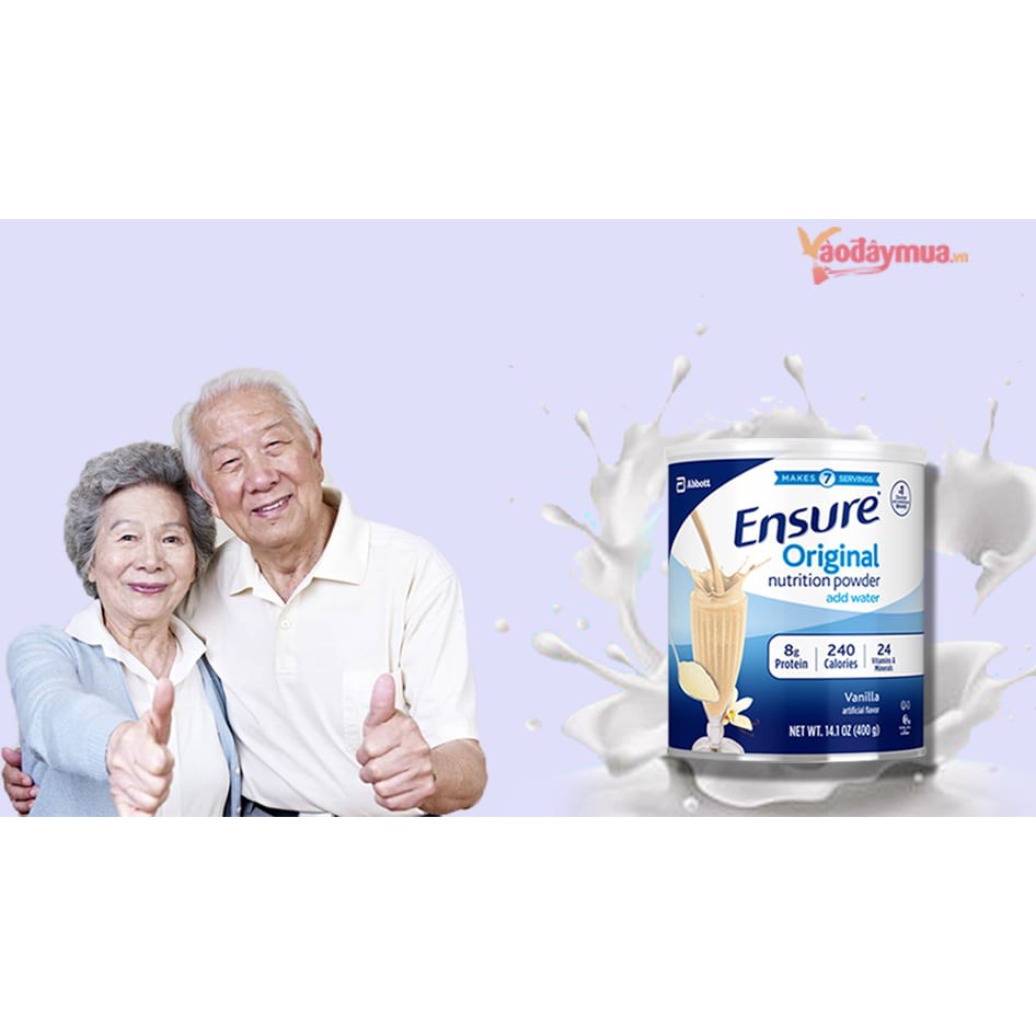 SỮA ENSURE 397g MẪU MỚI - HÀNG NHẬP MỸ CHÍNH HÃNG