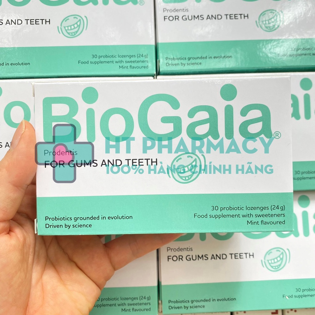 Viên ngậm men vi sinh nha khoa BioGaia ProDentis - Cân bằng khoang miệng, loại bỏ vi khuẩn, mảng bám