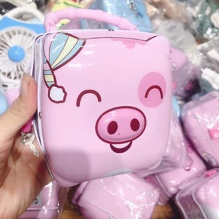 Lợn sắt tiết kiệm mini + cốc giữ nhiệt kitty . Combo siêu yêu cho bé gái yêu màu hồng