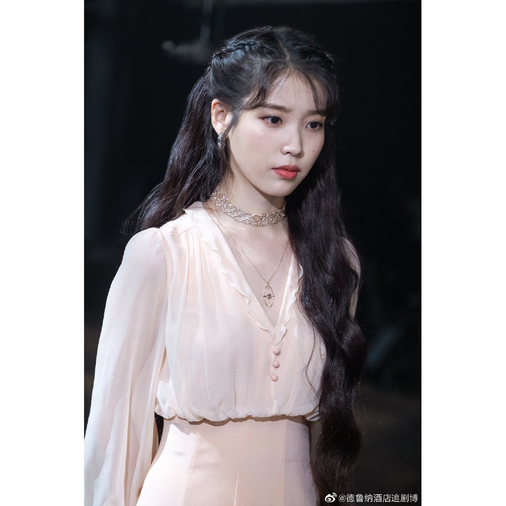 Set áo + váy IU  Hotel Del Luna siêu hot hit màu hồng nude dáng dài  - A49