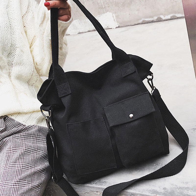 IELGY Túi Đeo Vai Vải canvas Cỡ Lớn Thời Trang Cho Nữ