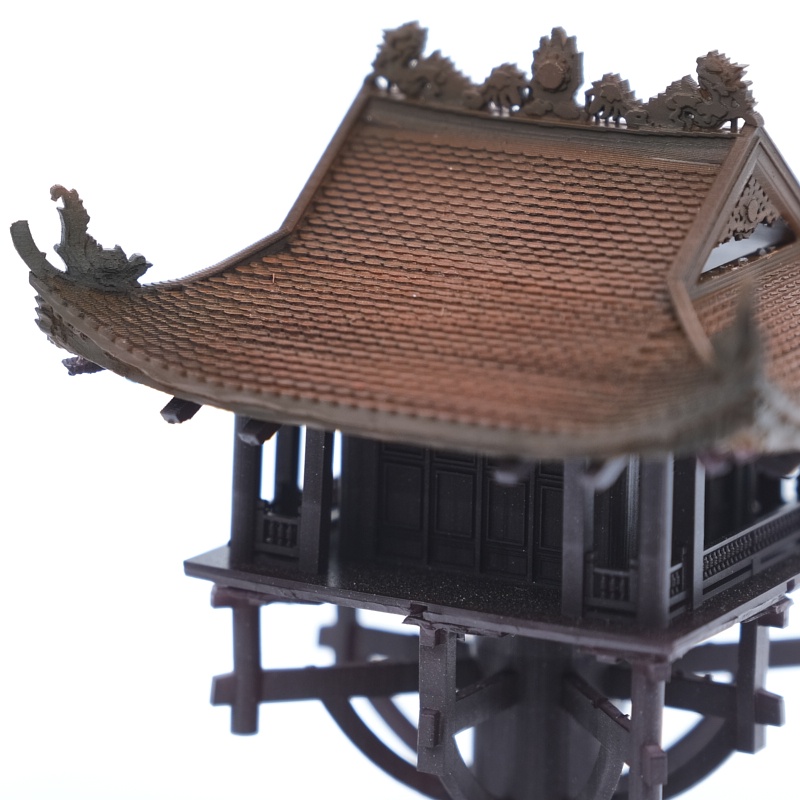 Mô hình kiến trúc Việt: Chùa Một cột - VDS0205- Sưu tầm,trang trí,bán cạn,terrarium,non bộ,bonsai