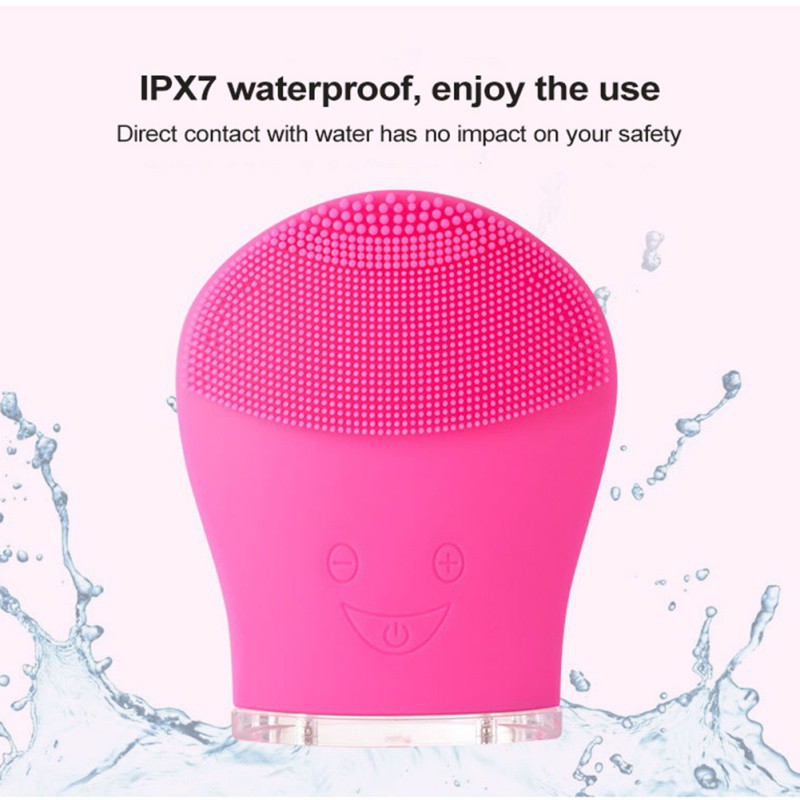 Máy rửa mặt bằng điện chất liệu silicon làm sạch sâu hiện đại tiện dụng | BigBuy360 - bigbuy360.vn