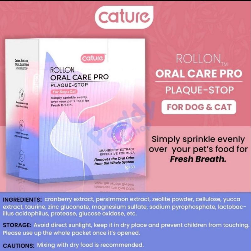 Nước Uống Vệ Sinh Miệng Chó Mèo - Cature Rollon Oral Care Pro MOUTHWASH