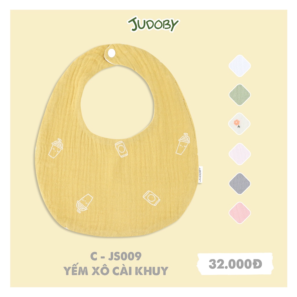 Judoby - Yếm xô cao cấp khuy bấm cổ tròn cho bé JS009