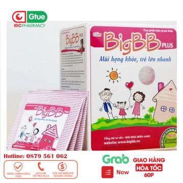 BigBB Plus Có tem tích điểm tặng quà - tăng sức đề kháng đường hô hấp cho bé cốm Big BB hồng Hộp 16 gói_[IDC]