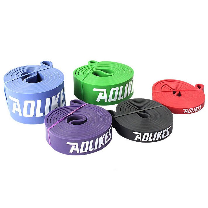 DÂY KHÁNG LỰC (RESISTANCE BAND) AOLIKES CAO CẤP, CHU VI DÂY 2080 MM, HỖ TRỢ CÁC BÀI TẬP CỰC HIỆU QUẢ