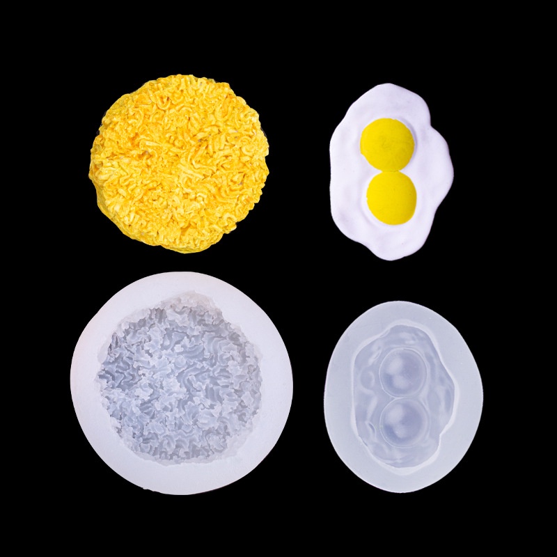 Khuôn Silicone Làm Bánh Hình Trứng Ốp La Dễ Thương