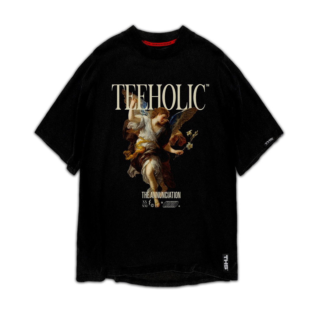 Áo Thun Unisex TeeHolic In Hình Thiên Thần THS Màu Đen