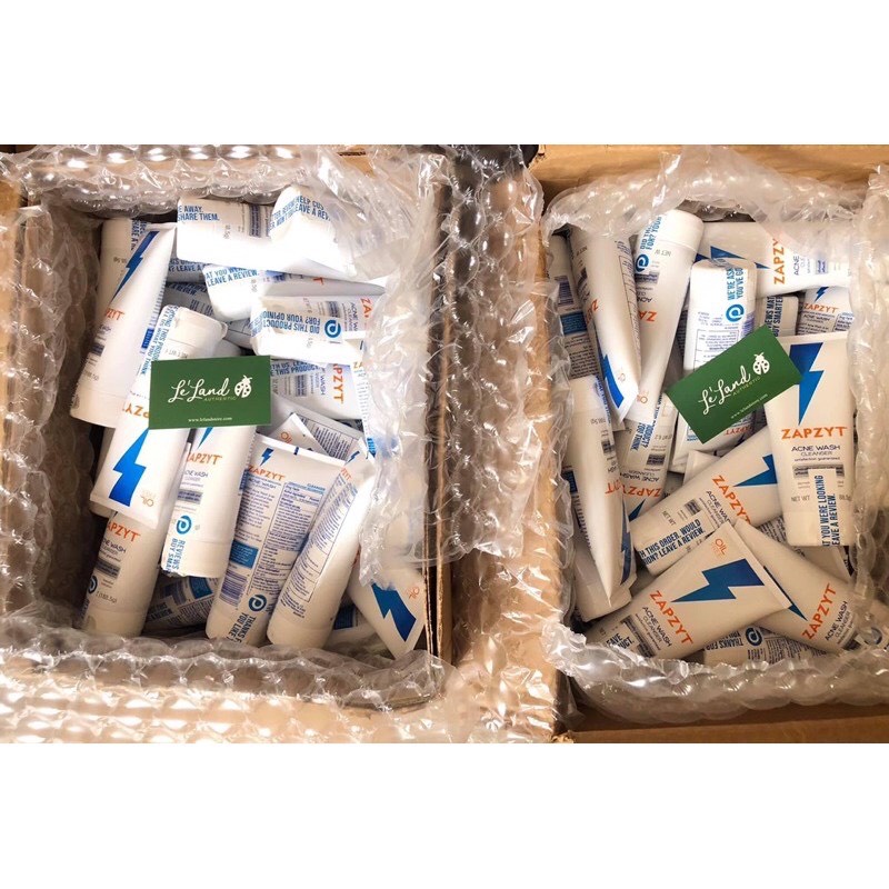 Zapzyt - Combo sữa rửa mặt và chấm mụn Zapzyt Maximum Strength 10% Benzoyl Peroxide Acne Treatment Gel
