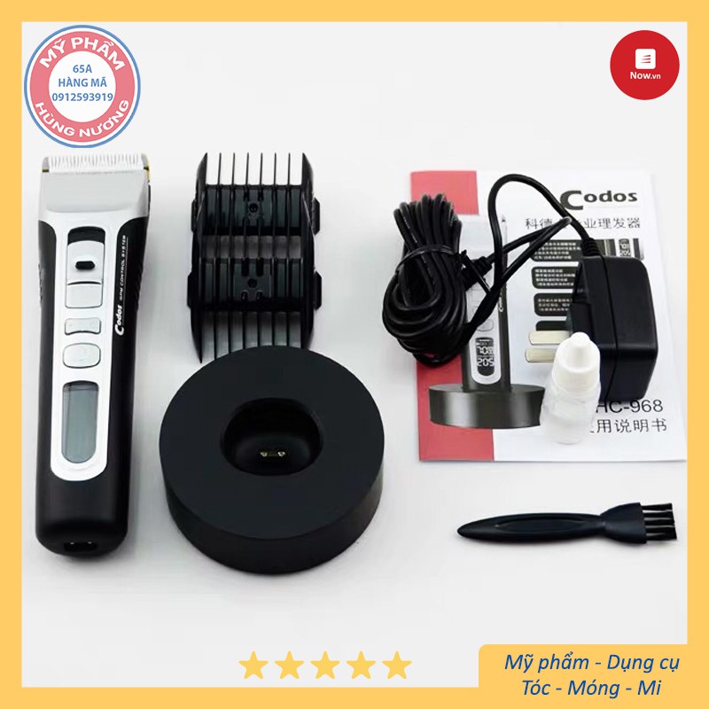 [Hàng cho Salon] Tông đơ cắt tóc Codos CHC 968 cao cấp | máy cắt tóc hớt tóc chuyên nghiệp