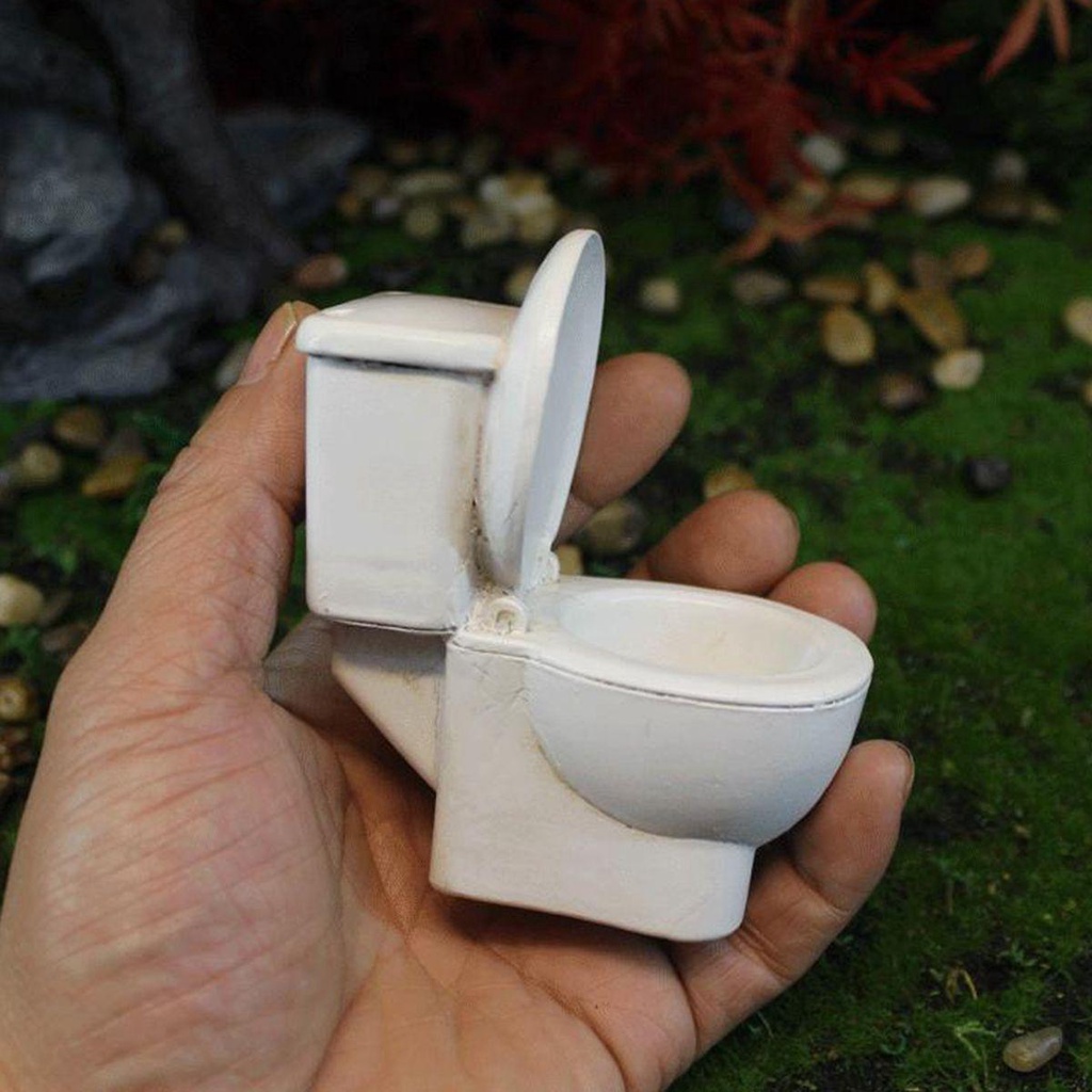 Mô Hình Bồn Cầu Trang Trí Nhà Búp Bê