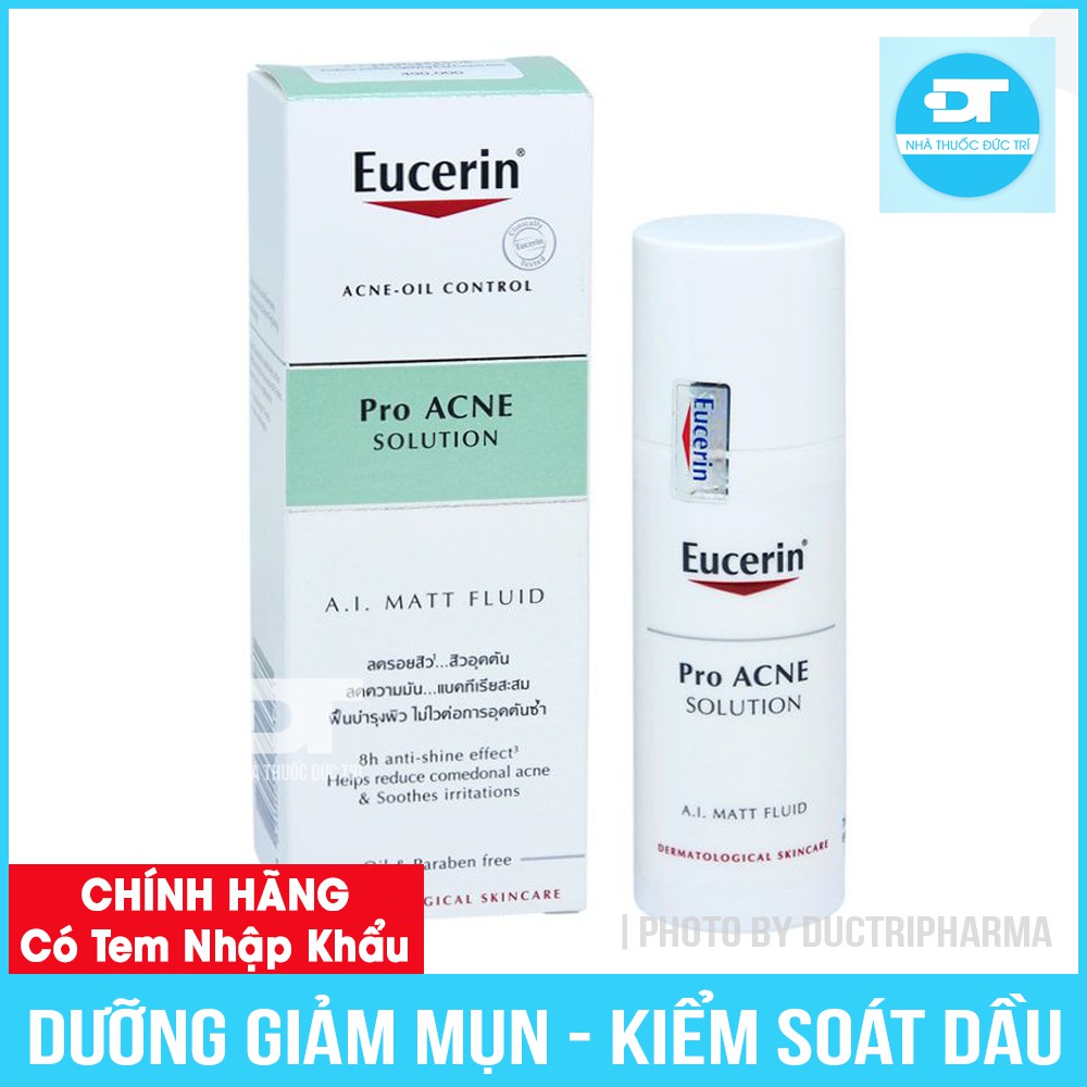  Kem kiềm dầu và giảm mụn Eucerin ProAcne Solution A.I Matt Fluid | BigBuy360 - bigbuy360.vn