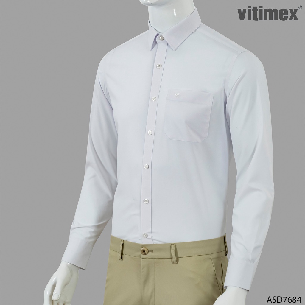 Áo Sơ Mi Trắng Dài Tay Dáng Ôm ASD7684