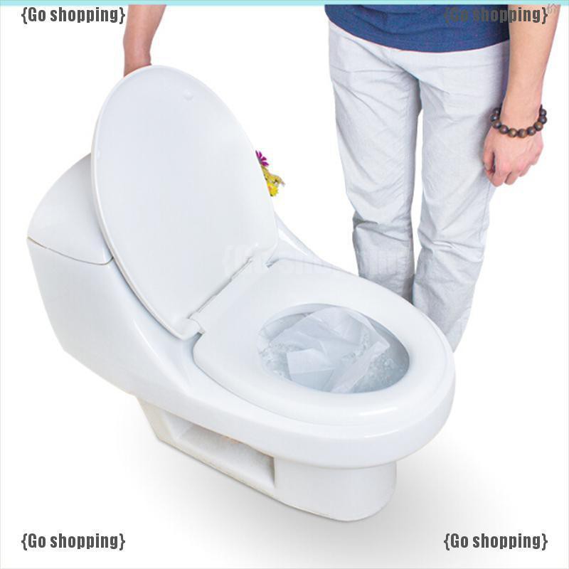 Set 10 tấm giấy lót bệ ngồi toilet dùng một lần tiện dụng