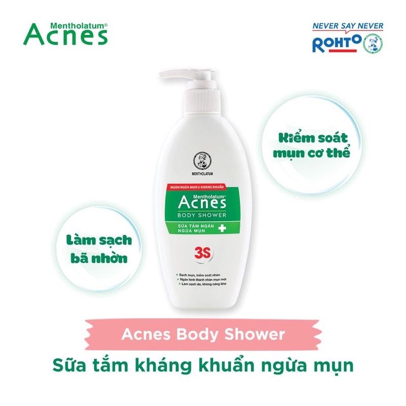SỮA TẮM KHÁNG KHUẨN NGỪA MỤN ACNES BODY SHOWER 180g