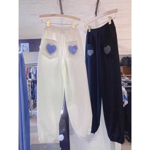 [VIDEO ẢNH THẬT] Quần Jogger Ống Rộng Bo Chân Chất Nỉ Đẹp - Quần Tim Mông Unisex (ảnh thật tại shop)