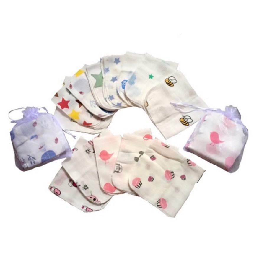 Khăn sữa aden cho bé (set 10c)