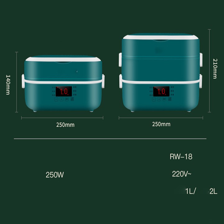 HỘP CƠM VĂN PHÒNG GIỮ NHIỆT -  2 TẦNG - HẸN GIỜ TIỆN DỤNG CHO DÂN VĂN PHÒNG, SINH VIÊN-GD409