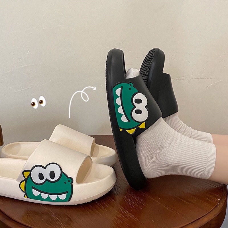 Dép đúc nam nữ khủng long xanh Hàn Quốc