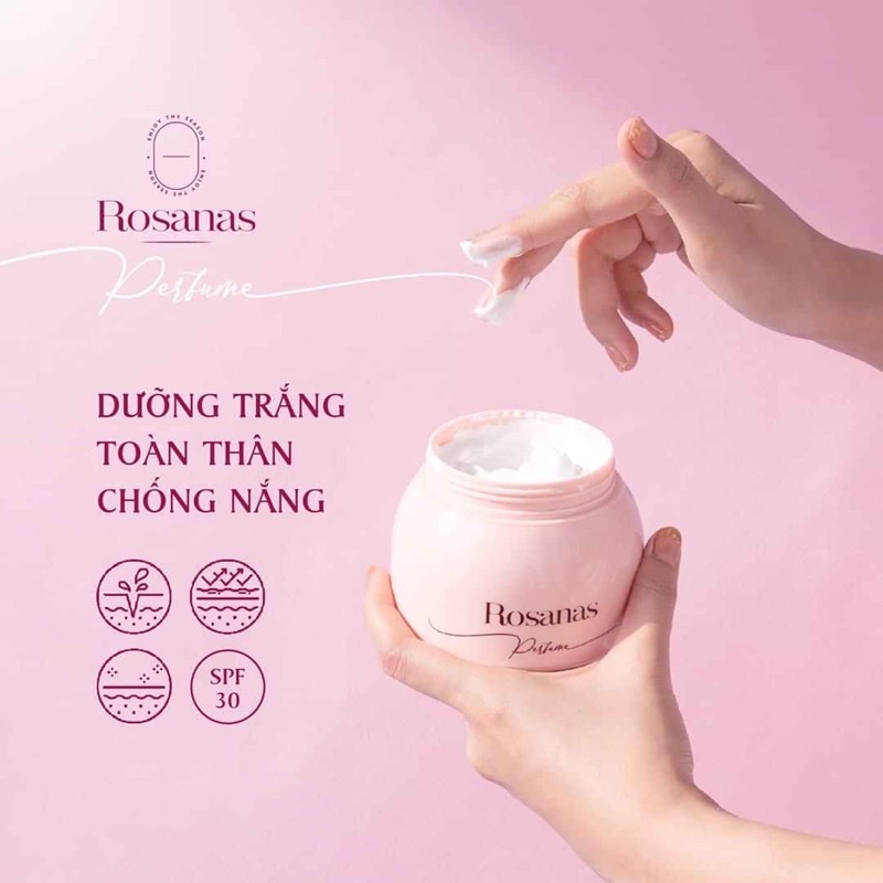 Kem dưỡng trắng da toàn thân chống nắng ROSANAS