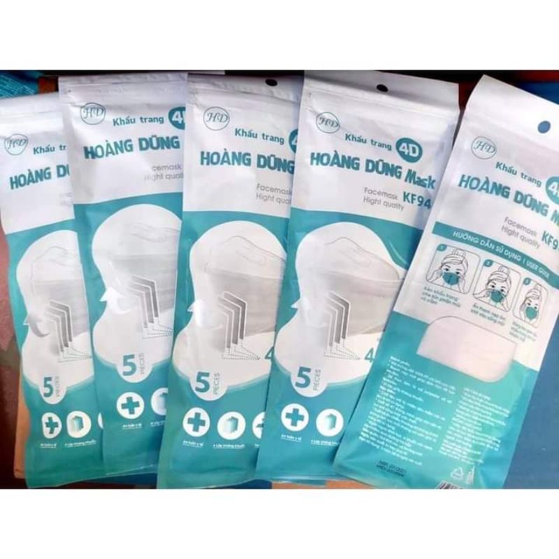 Combo 4 gói khẩu trang 4d mask kháng khuẩn - ảnh sản phẩm 3