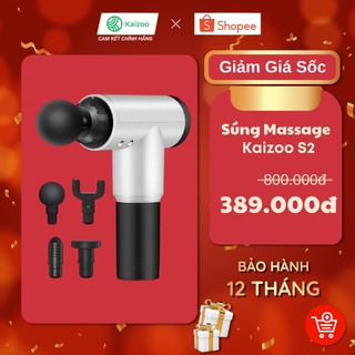 Máy massage cầm tay 4 đầu 6 chế độ - súng massage trị nhức mỏi vai gáy, đau giãn cơ