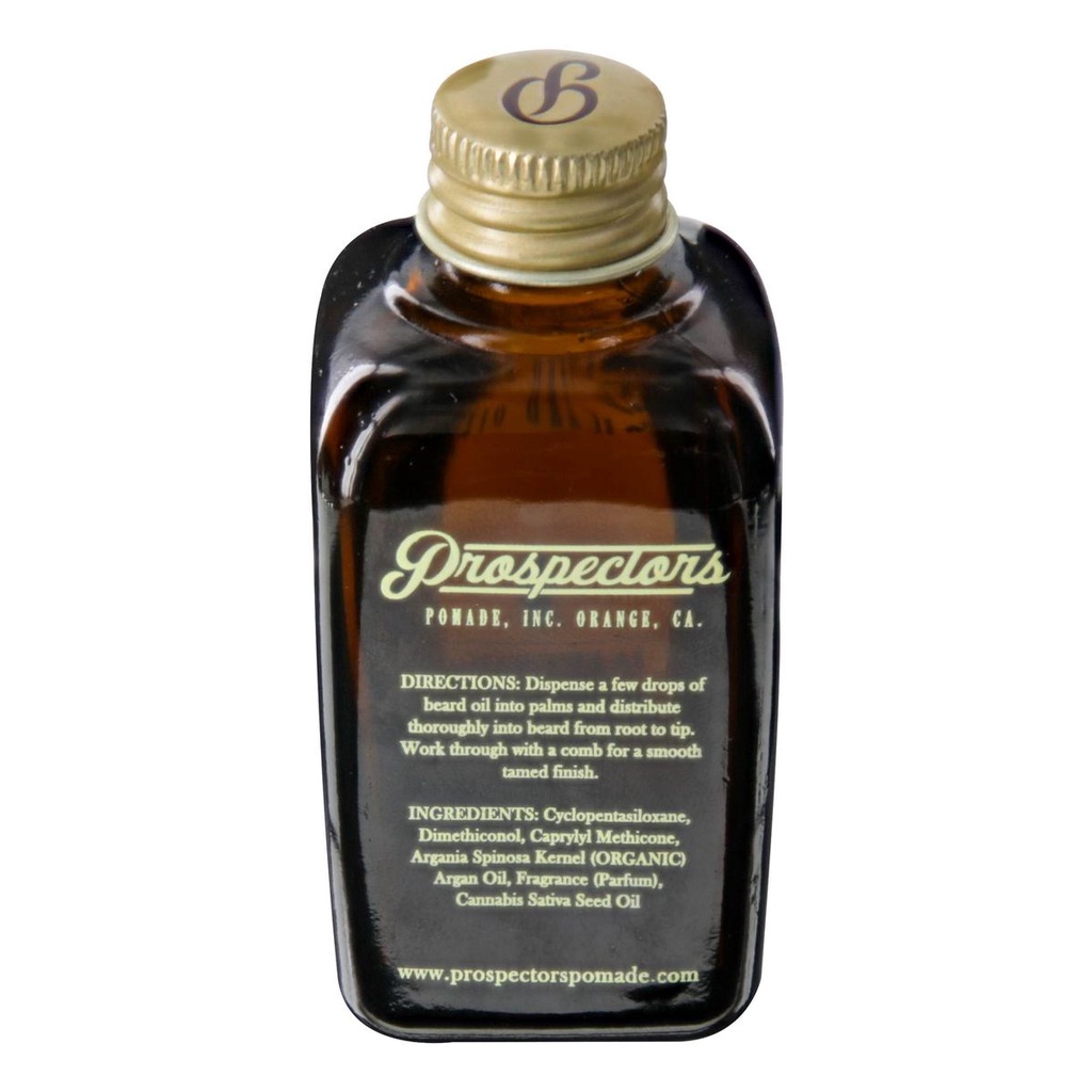 Tinh Dầu Dưỡng Râu PROSPECTORS Beard Oil Bay Rum 50ml - Hàng Chính Hãng USA