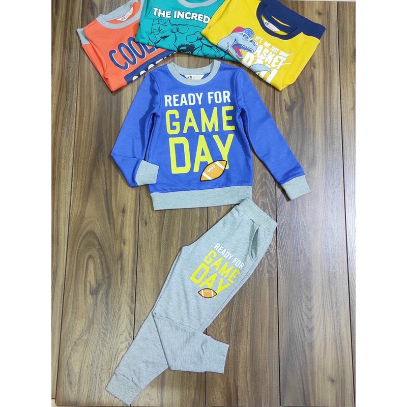 20-48kg Bộ Nỉ Da Cá VNXK bé trai size đại (dày bt)