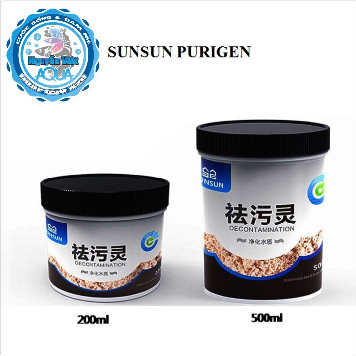 Purigen SunSun - Vật liệu lọc Purigen - Lọc nước cho hồ cá, thủy sinh