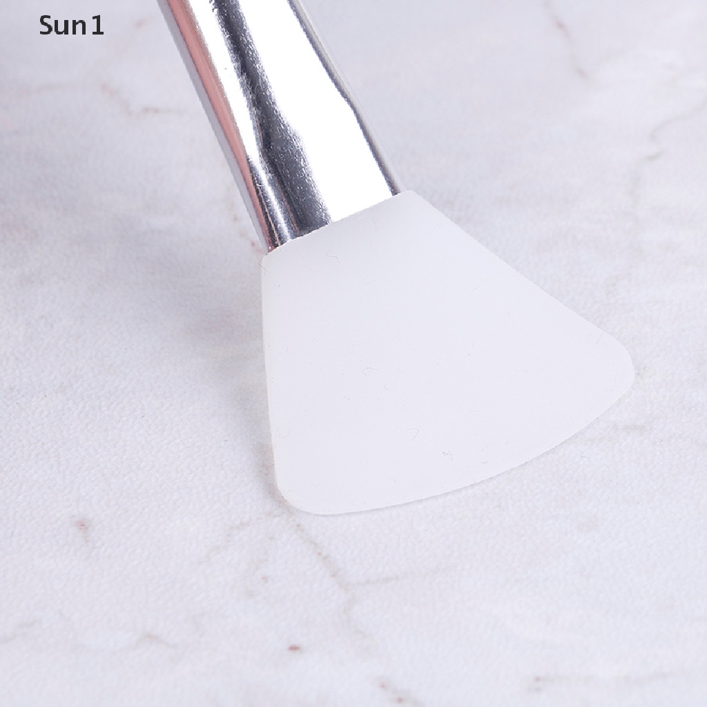 Cọ Silicone Đầu Phẳng Chăm Sóc Da Mặt Tiện Dụng