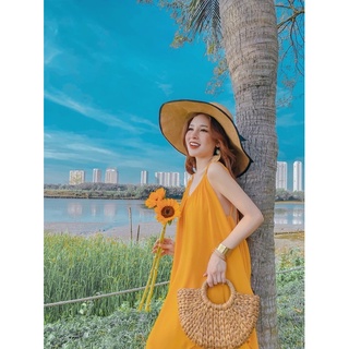 [FREESIZE] Đầm Maxi Yếm 2 Tầng - Nhà Lỳ Có Maxi