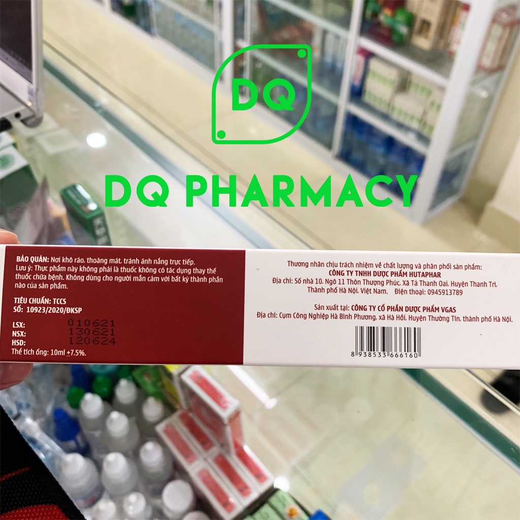 Sắt cho bé, phụ nữ có thai và đang cho con bú, người bị thiếu máu, siro bổ máu Ferovit Huta hộp 20 ống 10ml