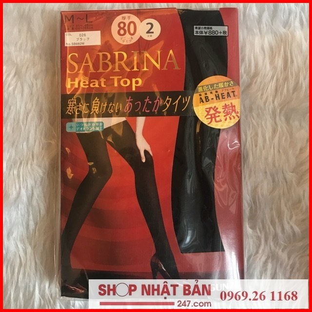 Quần tất giữ nhiệt Sabrina Nhật Bản 50D - 80D - 110D (set 2 đôi)