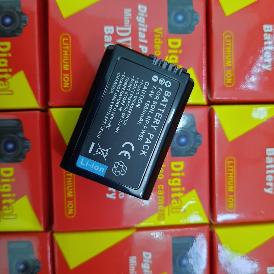 Pin máy ảnh sony NP-FW50 7.4v 1500mah dùng cho máy ảnh sony A6000, A6300, A6500, A7, A7 II, A7R, A7S