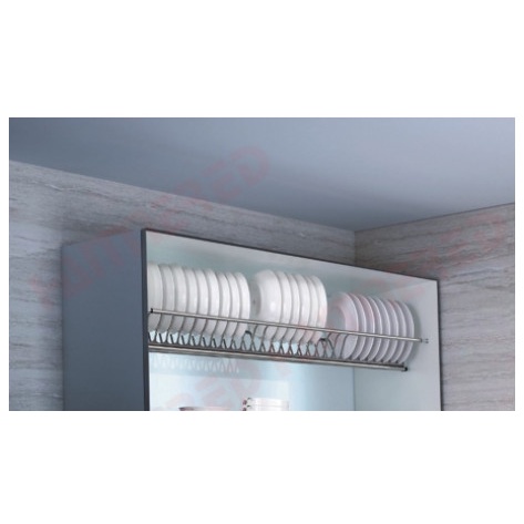 Kệ chén dĩa cố định 1 tầng âm tủ chữ V - Kệ chén dĩa tủ bếp trên