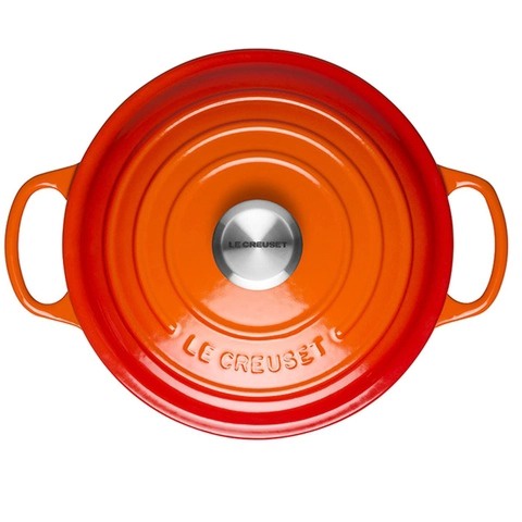 Nồi gang Le Creuset Brater Rund Evo 20cm Orange [Made in France]